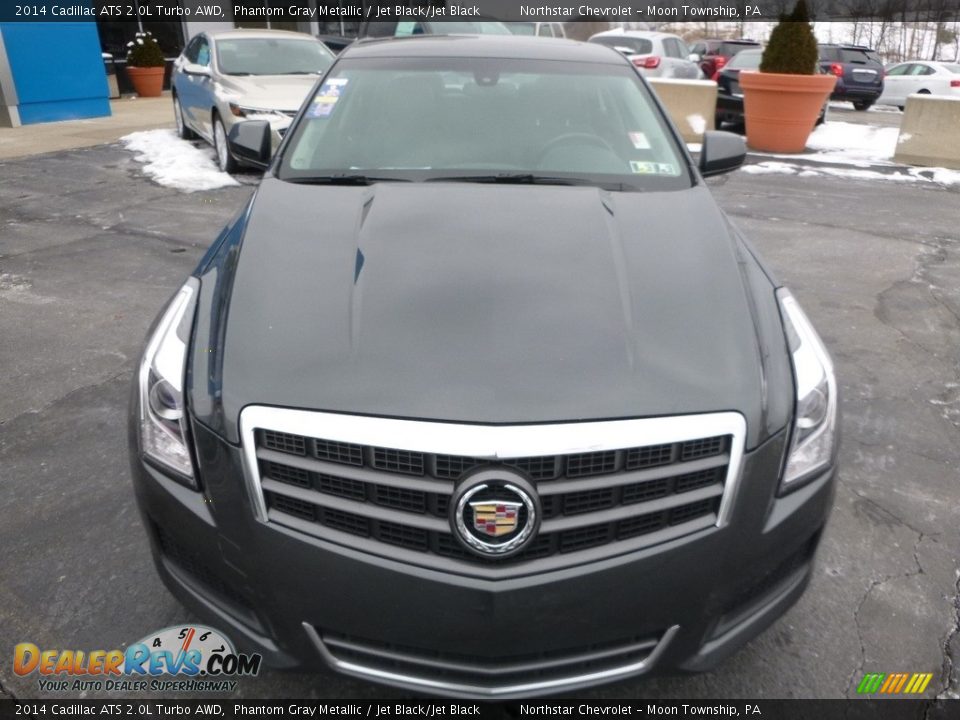 2014 Cadillac ATS 2.0L Turbo AWD Phantom Gray Metallic / Jet Black/Jet Black Photo #2