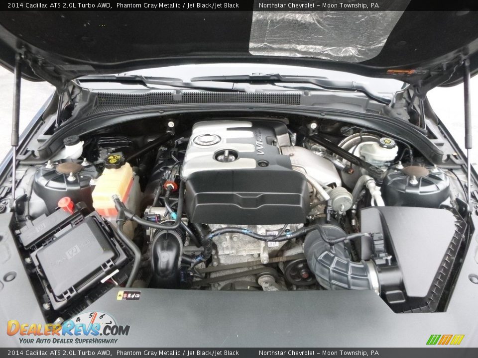 2014 Cadillac ATS 2.0L Turbo AWD Phantom Gray Metallic / Jet Black/Jet Black Photo #3