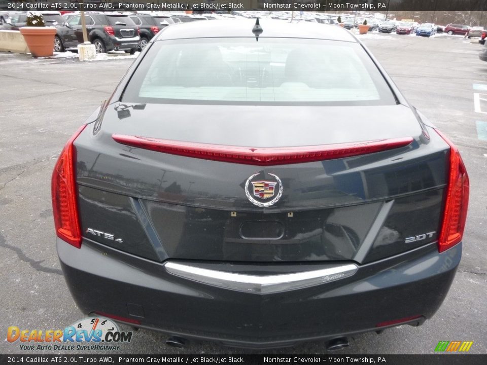 2014 Cadillac ATS 2.0L Turbo AWD Phantom Gray Metallic / Jet Black/Jet Black Photo #10