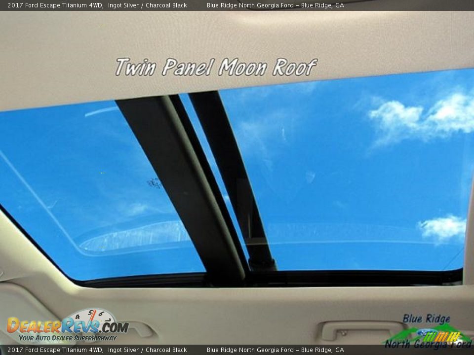 2017 Ford Escape Titanium 4WD Ingot Silver / Charcoal Black Photo #25