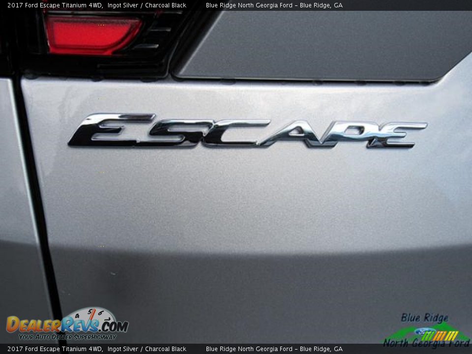 2017 Ford Escape Titanium 4WD Ingot Silver / Charcoal Black Photo #36