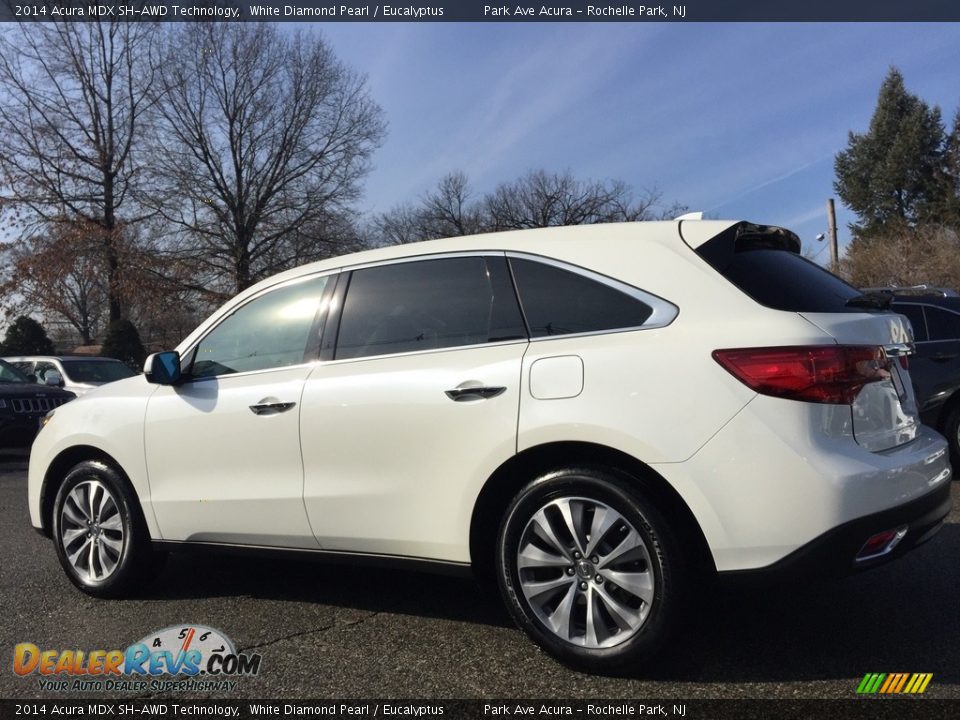 2014 Acura MDX SH-AWD Technology White Diamond Pearl / Eucalyptus Photo #4