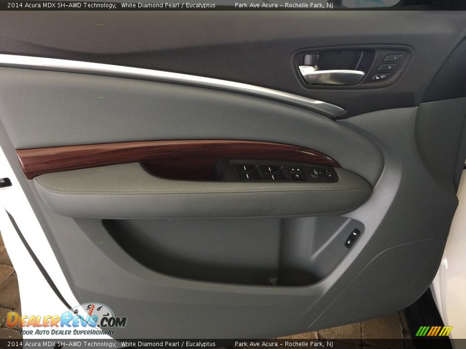 2014 Acura MDX SH-AWD Technology White Diamond Pearl / Eucalyptus Photo #8