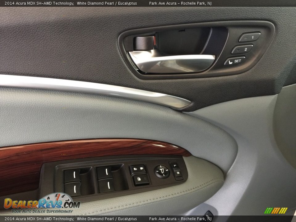 2014 Acura MDX SH-AWD Technology White Diamond Pearl / Eucalyptus Photo #9