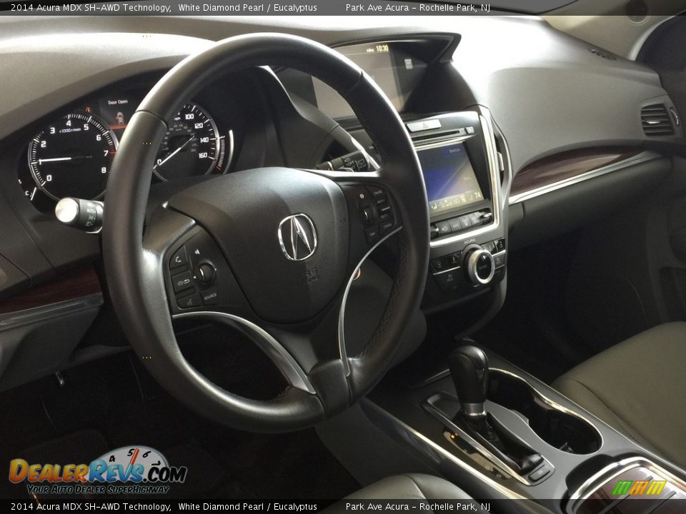 2014 Acura MDX SH-AWD Technology White Diamond Pearl / Eucalyptus Photo #10