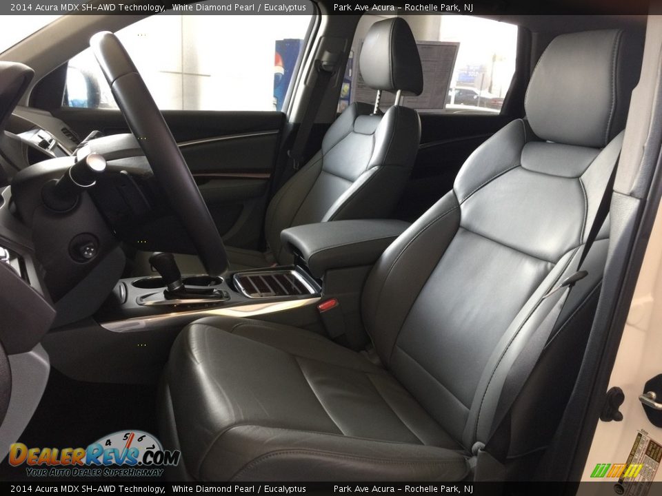 2014 Acura MDX SH-AWD Technology White Diamond Pearl / Eucalyptus Photo #12