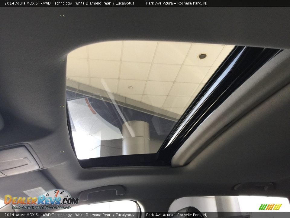 2014 Acura MDX SH-AWD Technology White Diamond Pearl / Eucalyptus Photo #13