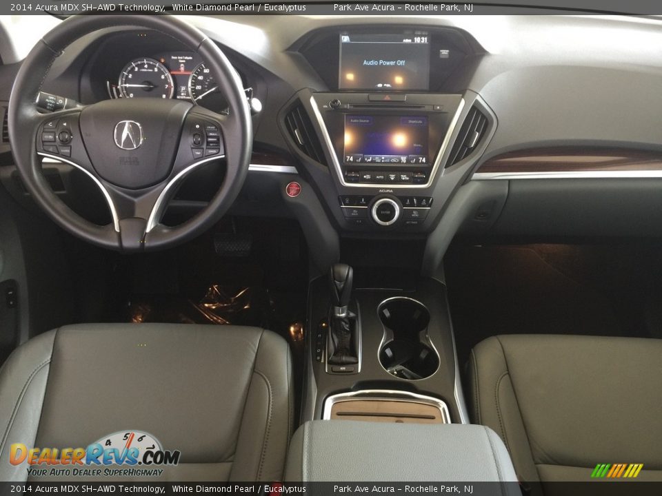 2014 Acura MDX SH-AWD Technology White Diamond Pearl / Eucalyptus Photo #14