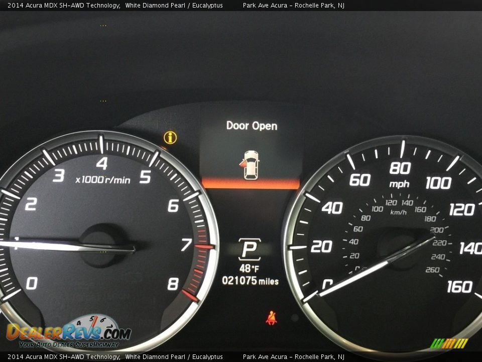 2014 Acura MDX SH-AWD Technology White Diamond Pearl / Eucalyptus Photo #20