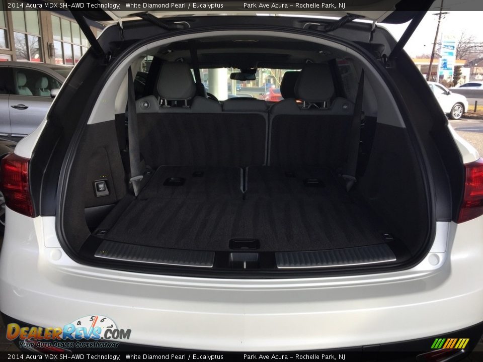 2014 Acura MDX SH-AWD Technology White Diamond Pearl / Eucalyptus Photo #21