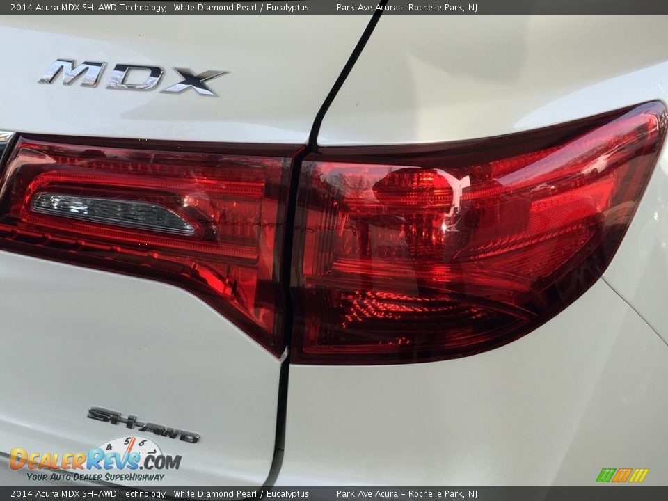 2014 Acura MDX SH-AWD Technology White Diamond Pearl / Eucalyptus Photo #22