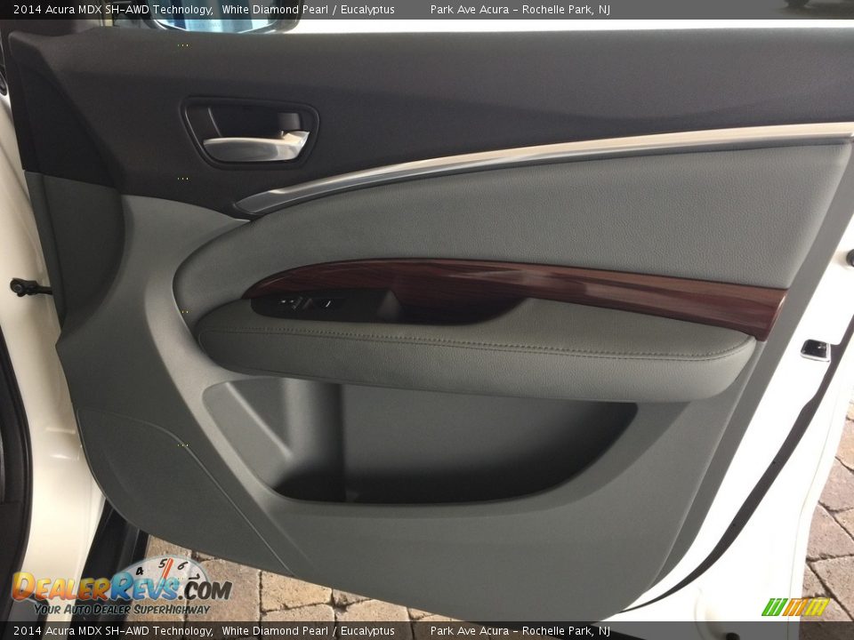 2014 Acura MDX SH-AWD Technology White Diamond Pearl / Eucalyptus Photo #25