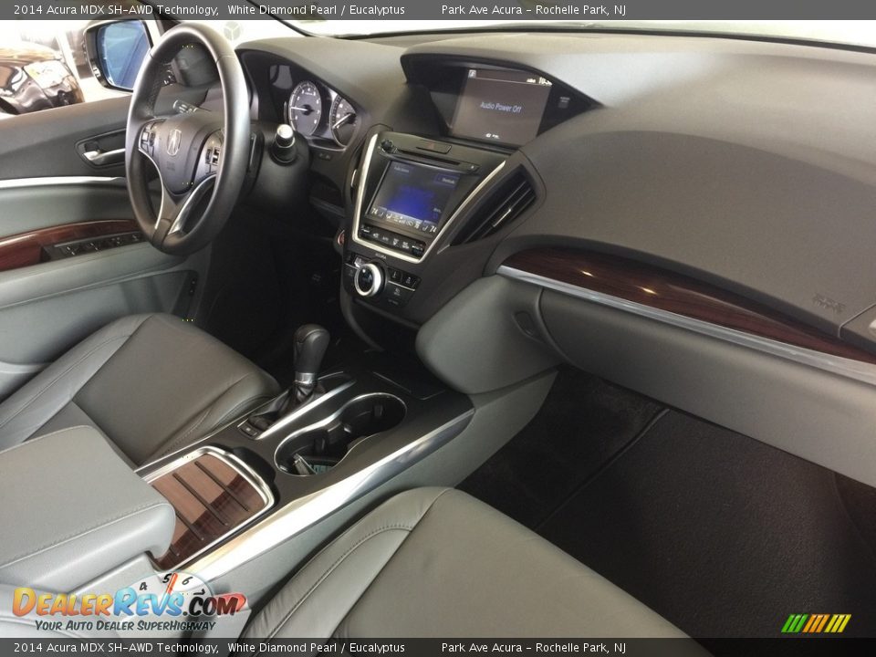 2014 Acura MDX SH-AWD Technology White Diamond Pearl / Eucalyptus Photo #26