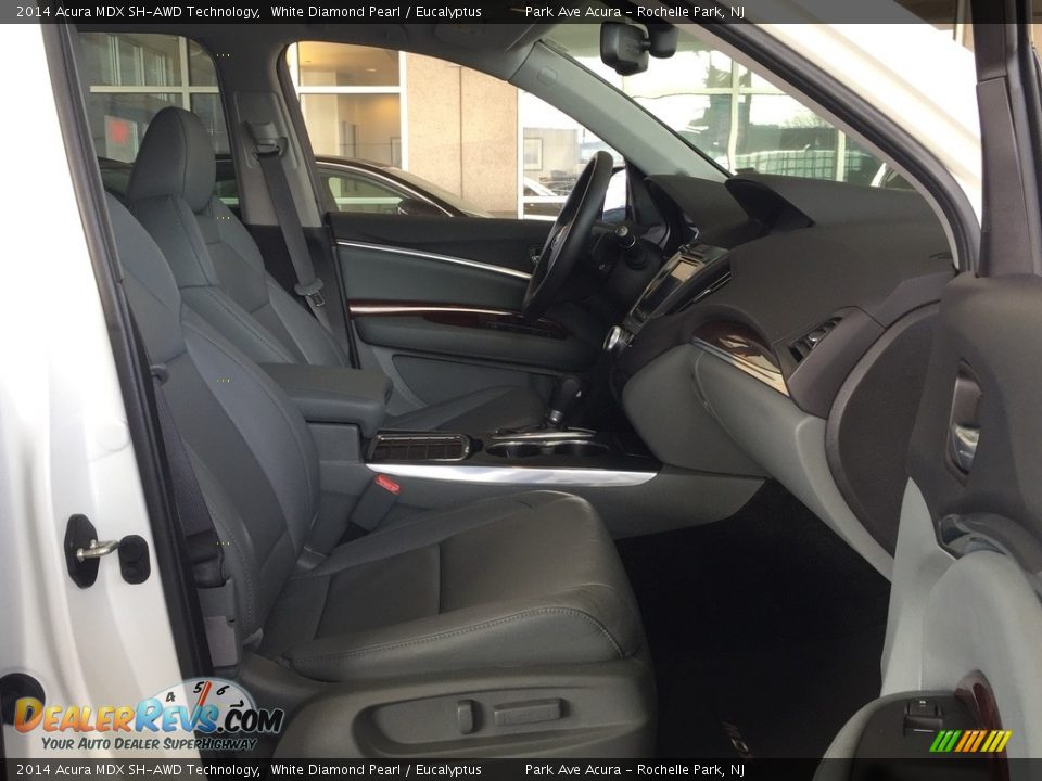2014 Acura MDX SH-AWD Technology White Diamond Pearl / Eucalyptus Photo #27