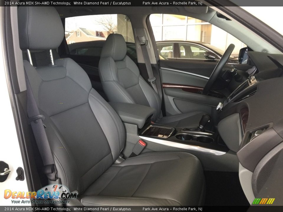 2014 Acura MDX SH-AWD Technology White Diamond Pearl / Eucalyptus Photo #28
