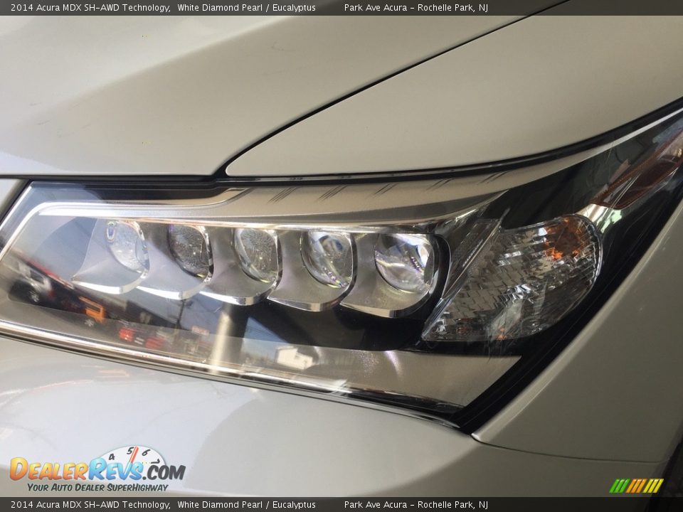 2014 Acura MDX SH-AWD Technology White Diamond Pearl / Eucalyptus Photo #32