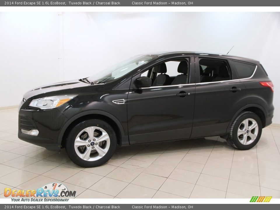 2014 Ford Escape SE 1.6L EcoBoost Tuxedo Black / Charcoal Black Photo #3