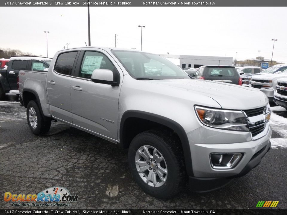 2017 Chevrolet Colorado LT Crew Cab 4x4 Silver Ice Metallic / Jet Black Photo #3