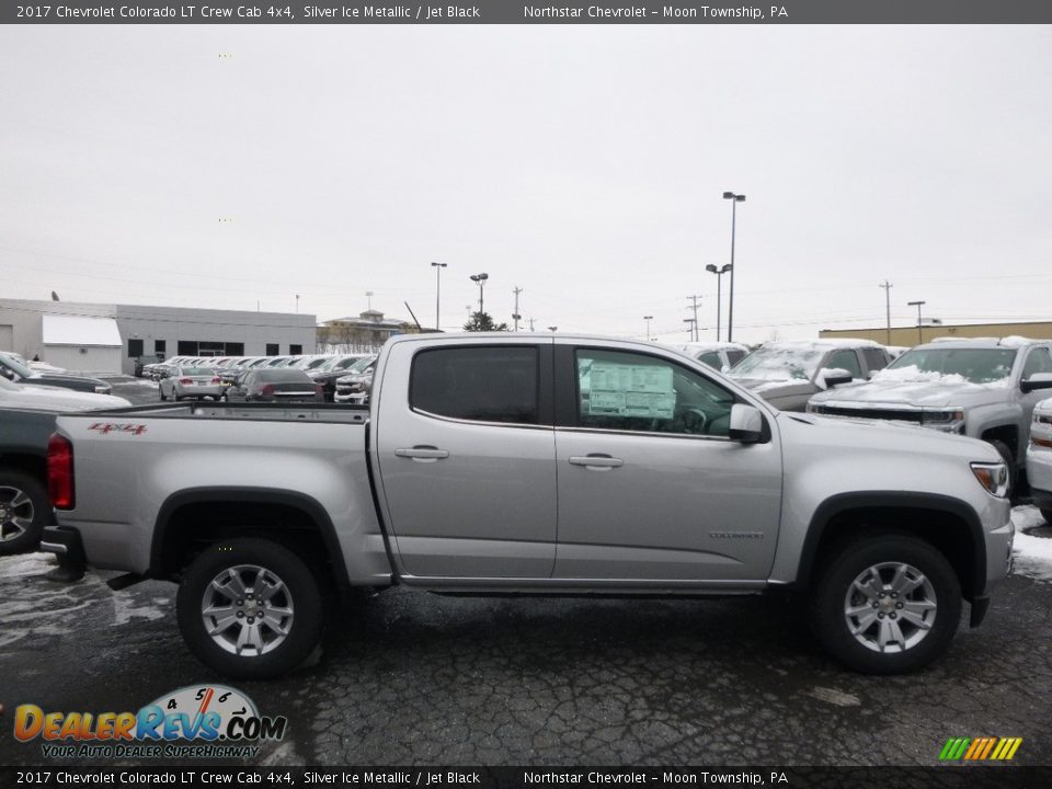 2017 Chevrolet Colorado LT Crew Cab 4x4 Silver Ice Metallic / Jet Black Photo #4