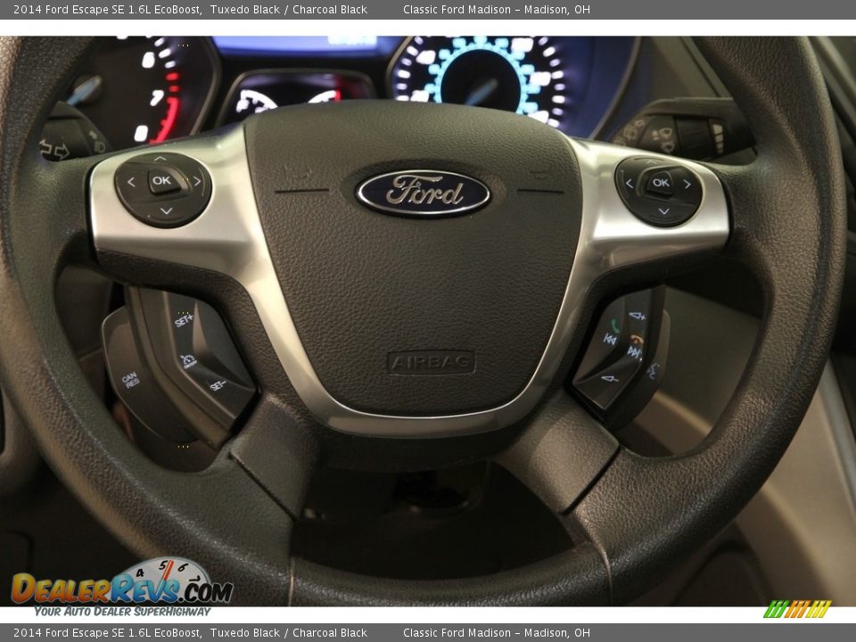 2014 Ford Escape SE 1.6L EcoBoost Tuxedo Black / Charcoal Black Photo #8