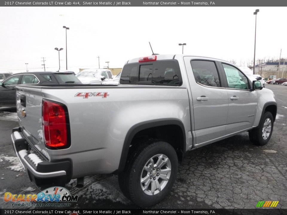 2017 Chevrolet Colorado LT Crew Cab 4x4 Silver Ice Metallic / Jet Black Photo #6