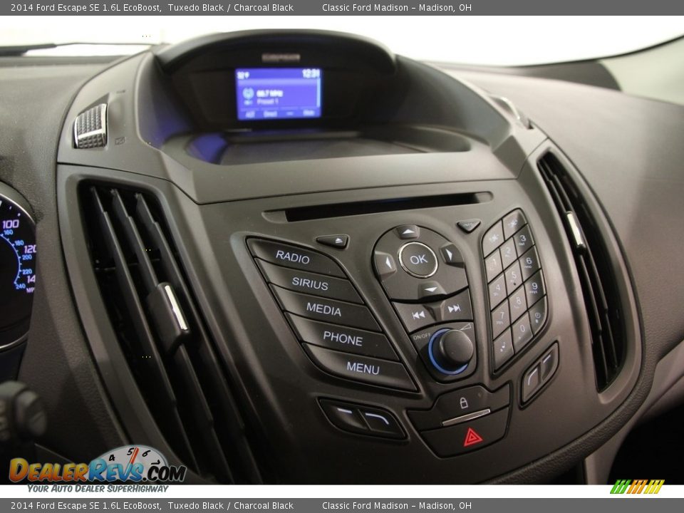 2014 Ford Escape SE 1.6L EcoBoost Tuxedo Black / Charcoal Black Photo #10