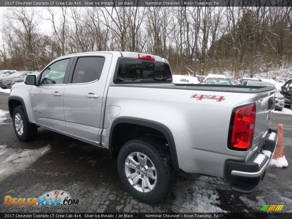 2017 Chevrolet Colorado LT Crew Cab 4x4 Silver Ice Metallic / Jet Black Photo #8