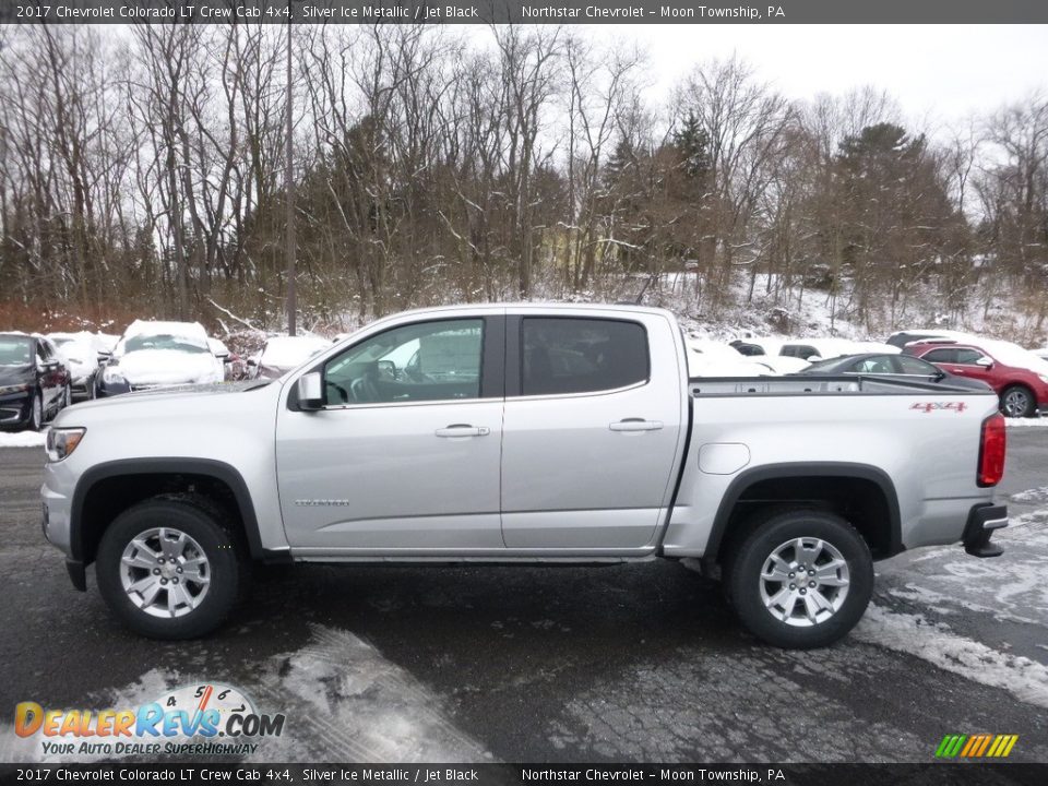 2017 Chevrolet Colorado LT Crew Cab 4x4 Silver Ice Metallic / Jet Black Photo #9