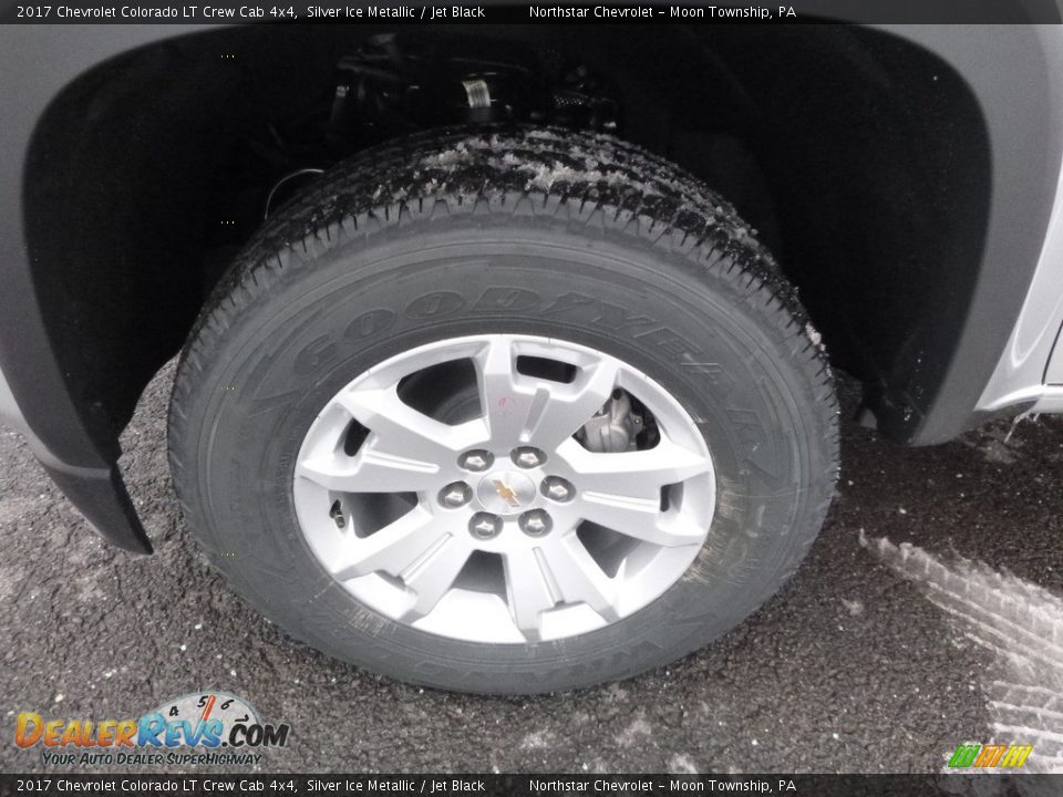 2017 Chevrolet Colorado LT Crew Cab 4x4 Silver Ice Metallic / Jet Black Photo #10