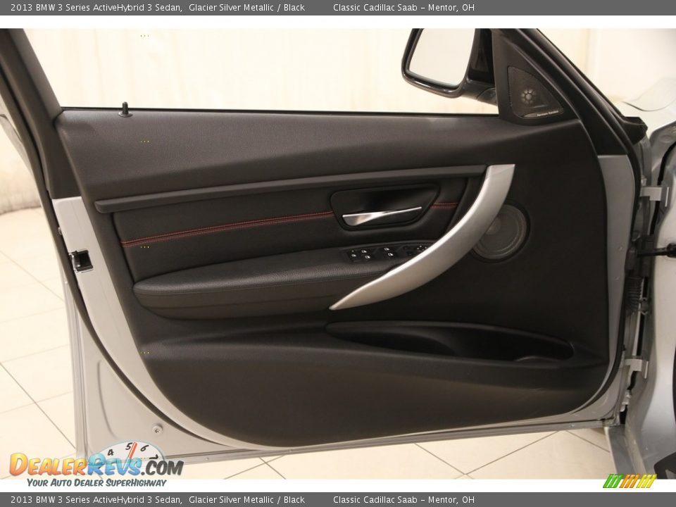 2013 BMW 3 Series ActiveHybrid 3 Sedan Glacier Silver Metallic / Black Photo #4