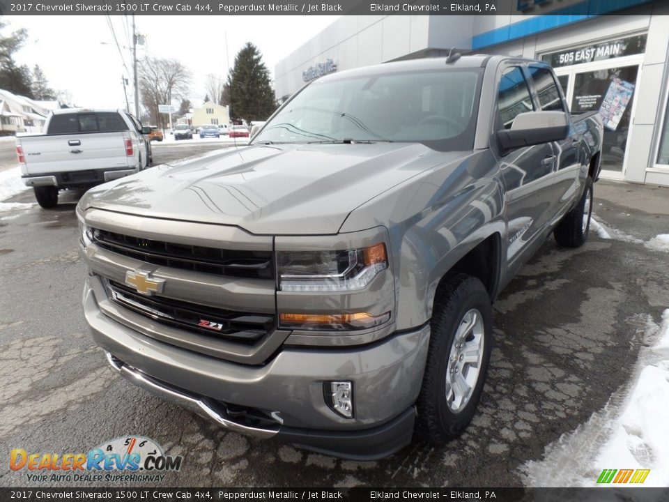 2017 Chevrolet Silverado 1500 LT Crew Cab 4x4 Pepperdust Metallic / Jet Black Photo #3