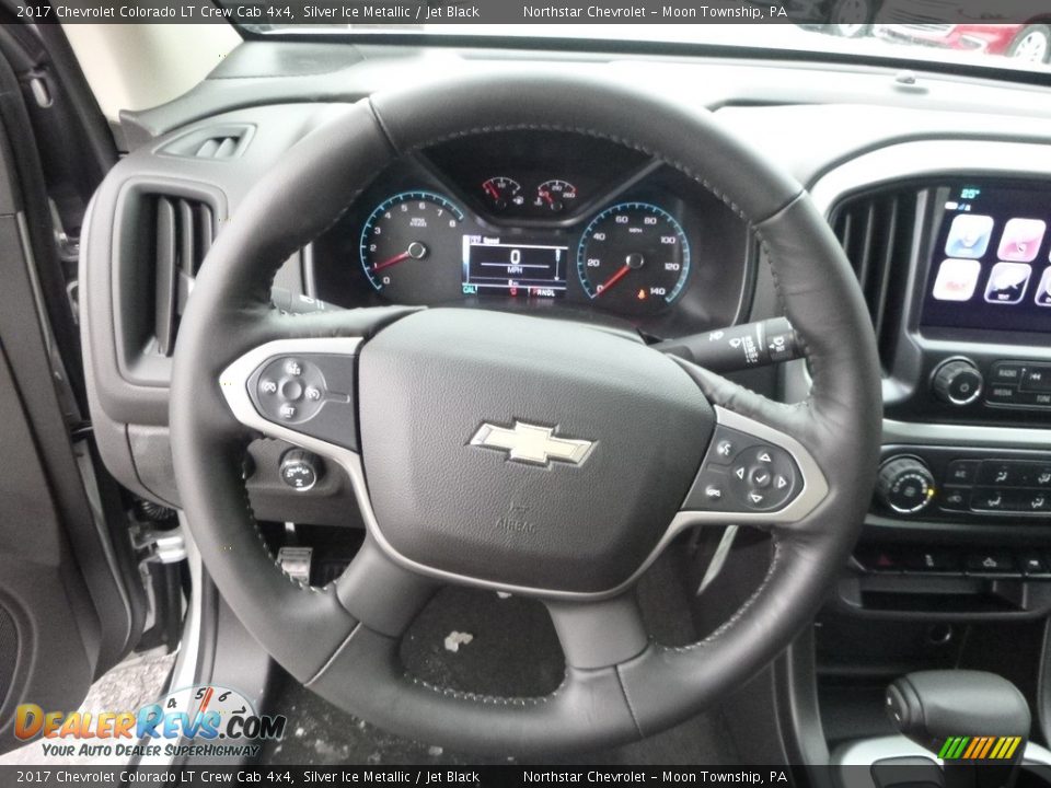 2017 Chevrolet Colorado LT Crew Cab 4x4 Silver Ice Metallic / Jet Black Photo #18