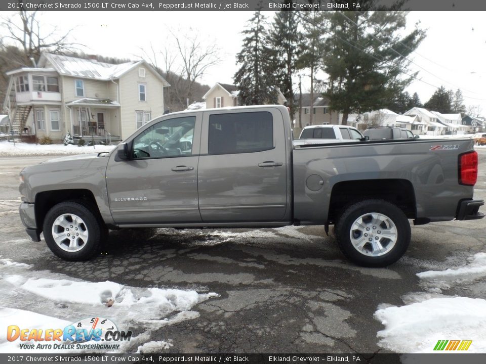 2017 Chevrolet Silverado 1500 LT Crew Cab 4x4 Pepperdust Metallic / Jet Black Photo #5
