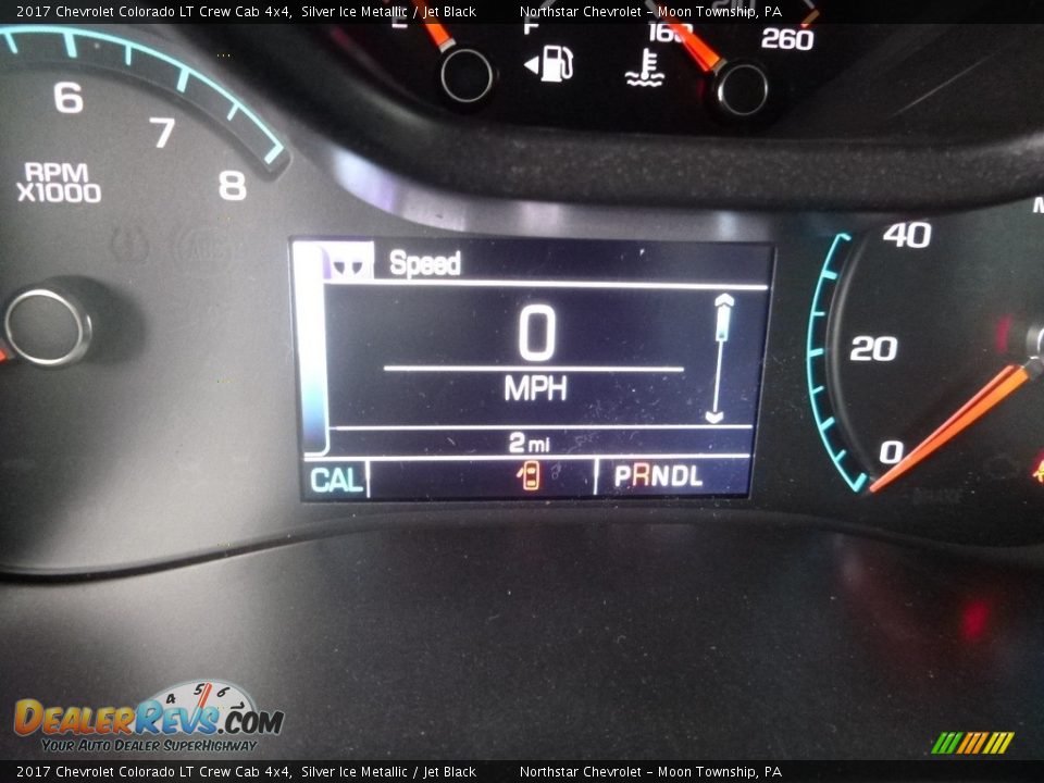 2017 Chevrolet Colorado LT Crew Cab 4x4 Silver Ice Metallic / Jet Black Photo #20