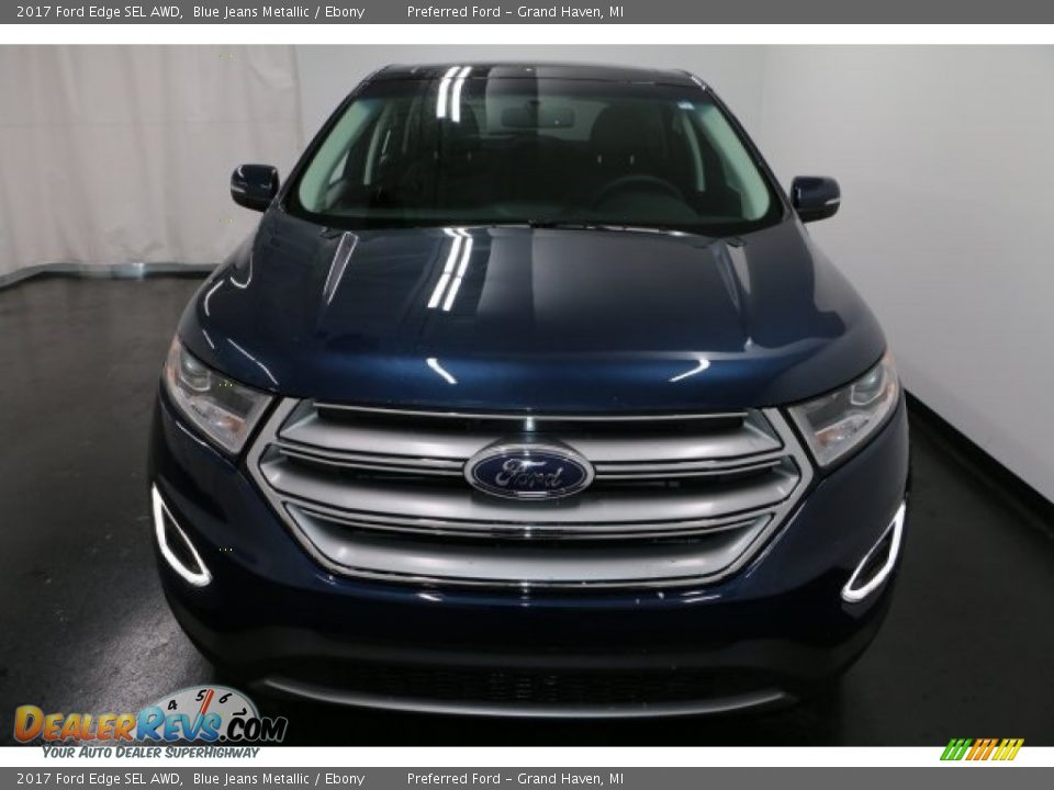 2017 Ford Edge SEL AWD Blue Jeans Metallic / Ebony Photo #7