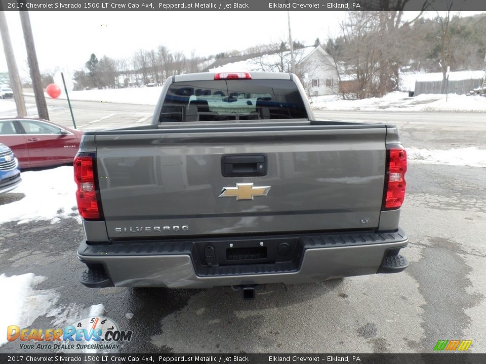 2017 Chevrolet Silverado 1500 LT Crew Cab 4x4 Pepperdust Metallic / Jet Black Photo #7