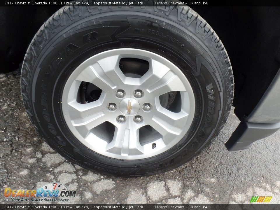 2017 Chevrolet Silverado 1500 LT Crew Cab 4x4 Pepperdust Metallic / Jet Black Photo #10
