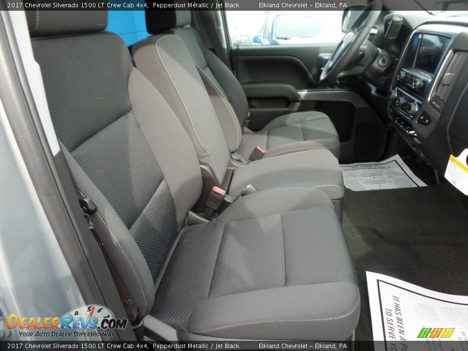 Jet Black Interior - 2017 Chevrolet Silverado 1500 LT Crew Cab 4x4 Photo #19