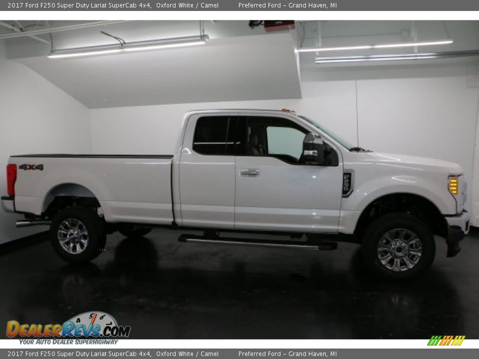 2017 Ford F250 Super Duty Lariat SuperCab 4x4 Oxford White / Camel Photo #1