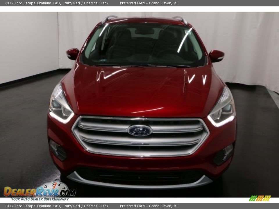 2017 Ford Escape Titanium 4WD Ruby Red / Charcoal Black Photo #6