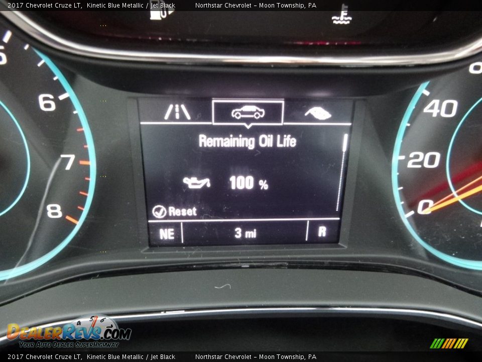 2017 Chevrolet Cruze LT Kinetic Blue Metallic / Jet Black Photo #20