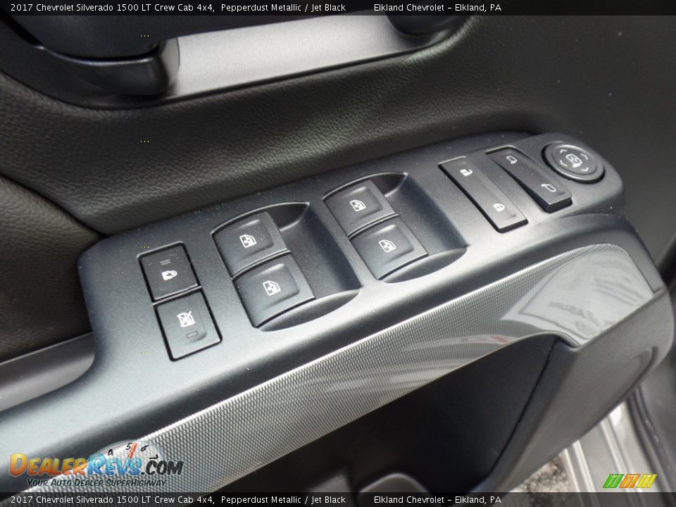 2017 Chevrolet Silverado 1500 LT Crew Cab 4x4 Pepperdust Metallic / Jet Black Photo #26