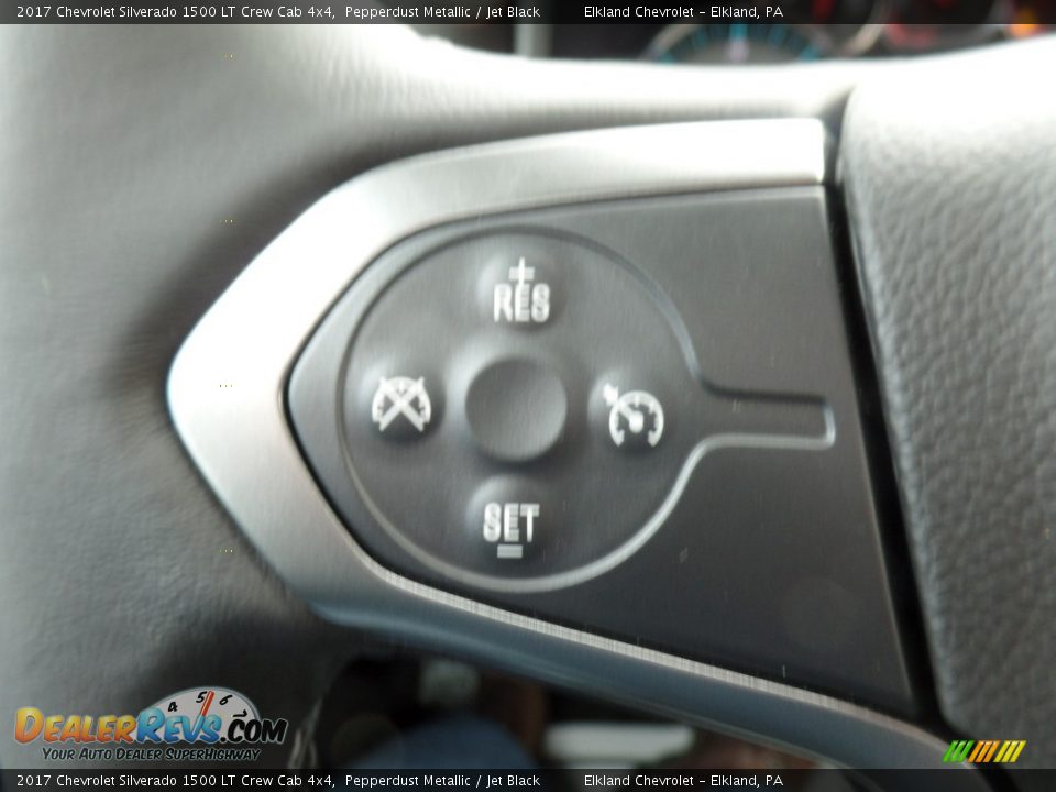 2017 Chevrolet Silverado 1500 LT Crew Cab 4x4 Pepperdust Metallic / Jet Black Photo #30