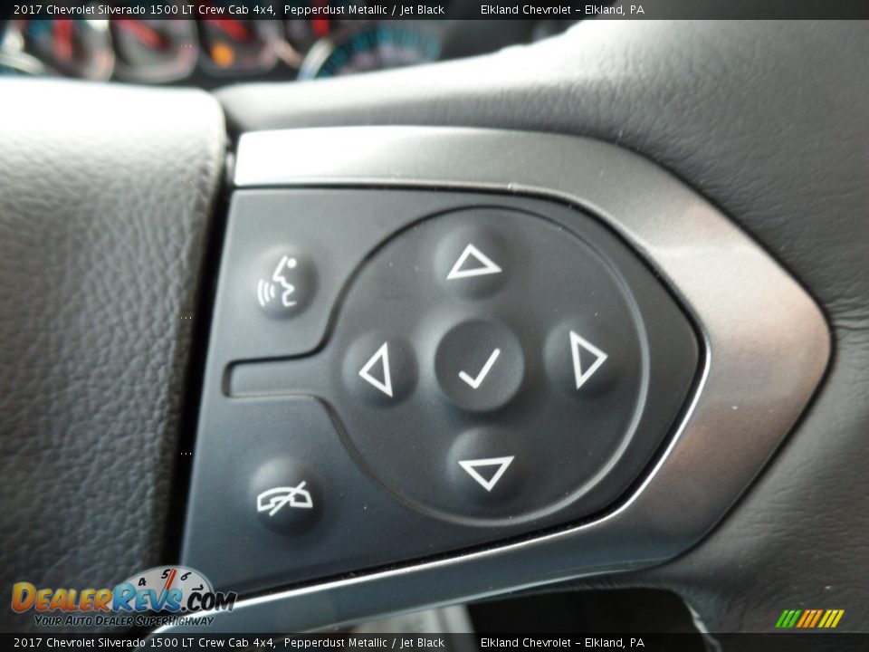 2017 Chevrolet Silverado 1500 LT Crew Cab 4x4 Pepperdust Metallic / Jet Black Photo #31