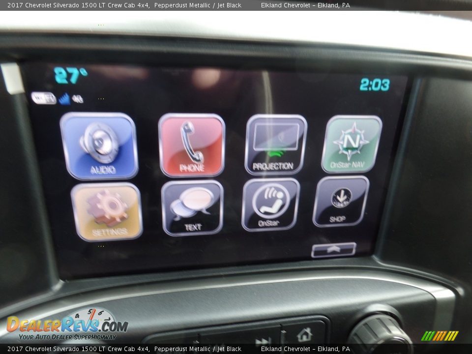 2017 Chevrolet Silverado 1500 LT Crew Cab 4x4 Pepperdust Metallic / Jet Black Photo #32