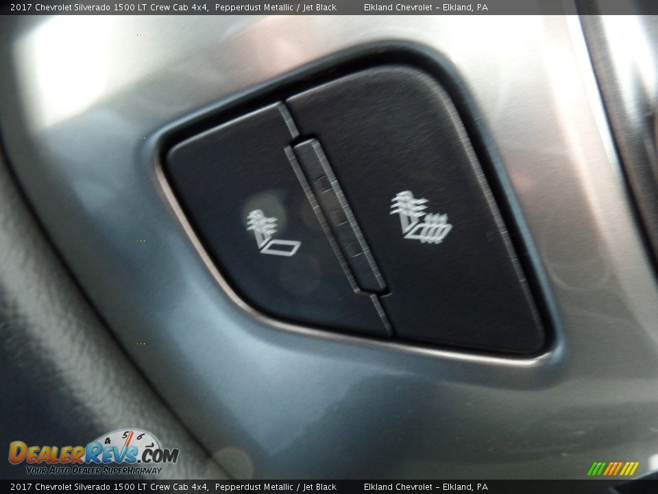 2017 Chevrolet Silverado 1500 LT Crew Cab 4x4 Pepperdust Metallic / Jet Black Photo #35