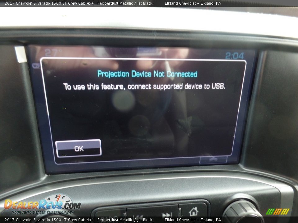 2017 Chevrolet Silverado 1500 LT Crew Cab 4x4 Pepperdust Metallic / Jet Black Photo #36