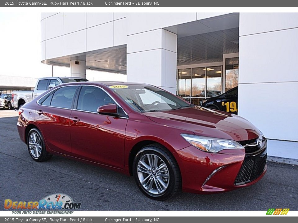 2015 Toyota Camry SE Ruby Flare Pearl / Black Photo #1