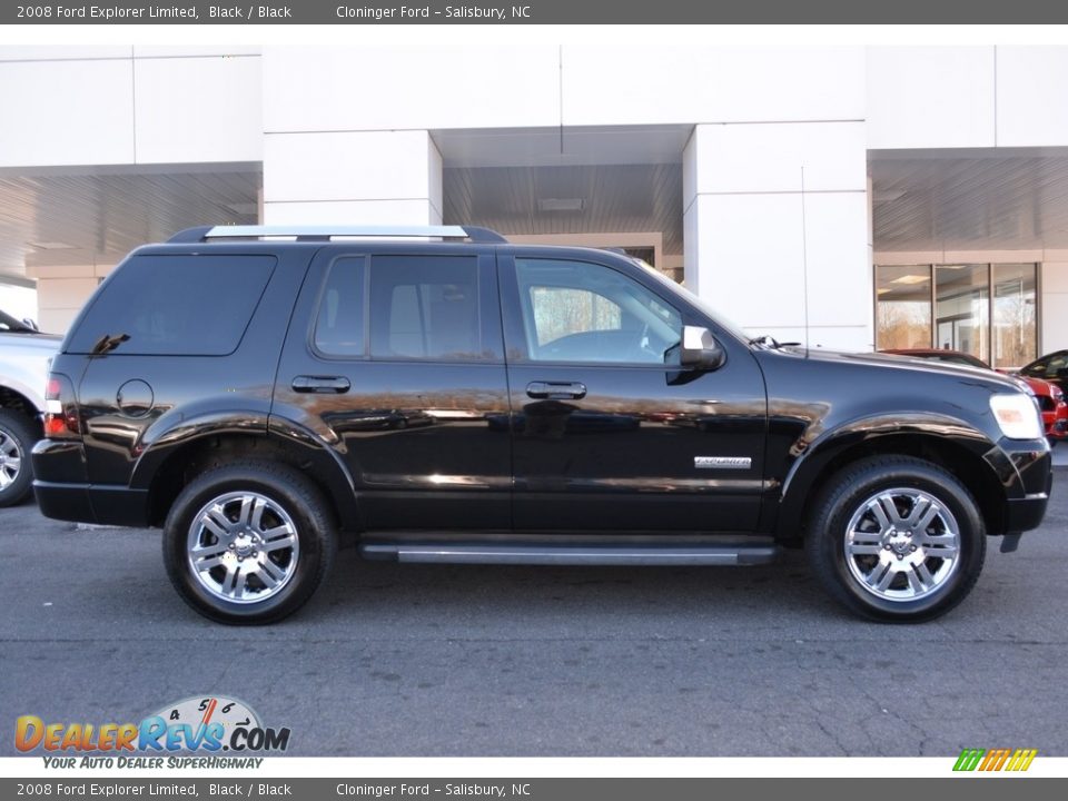 2008 Ford Explorer Limited Black / Black Photo #2