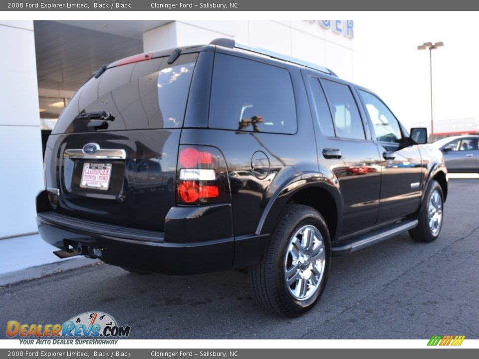 2008 Ford Explorer Limited Black / Black Photo #3